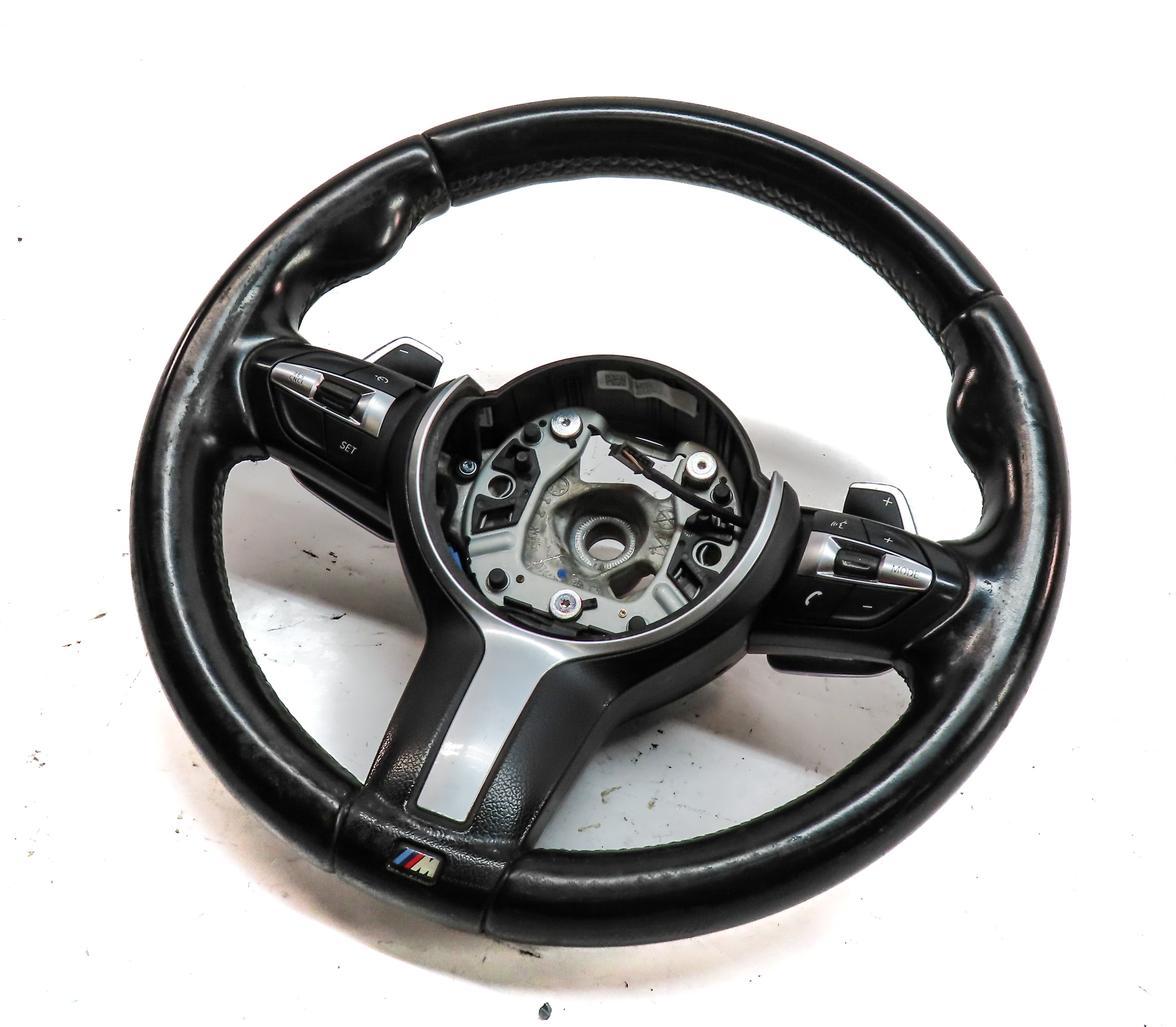 16-23 BMW X1 X2 F48 DRIVER M SPORT STEERING WHEEL w/SHIFT PADDLES & SWITCHES — exact item pictured